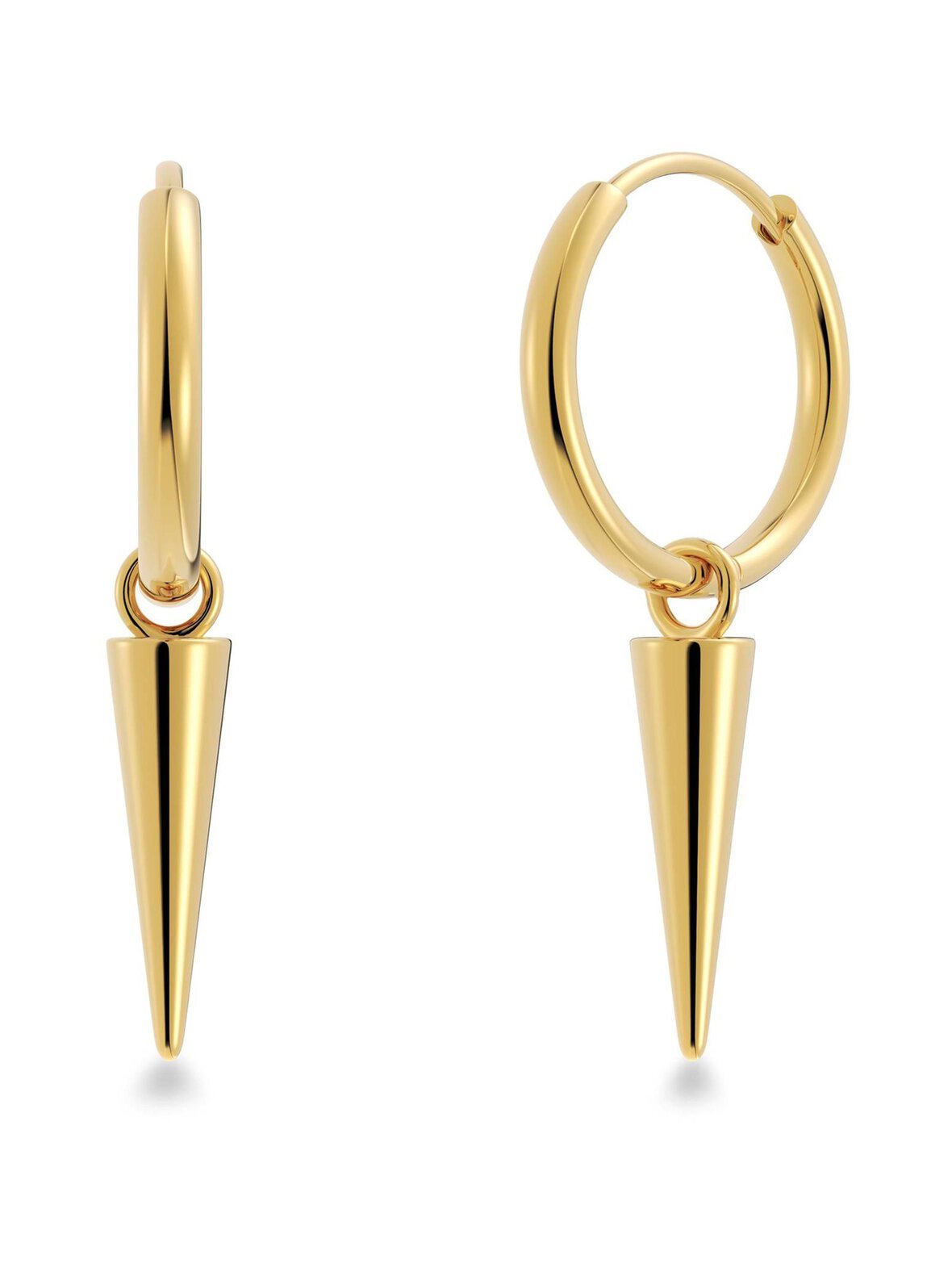 Peak hoops gold -korvakorut
