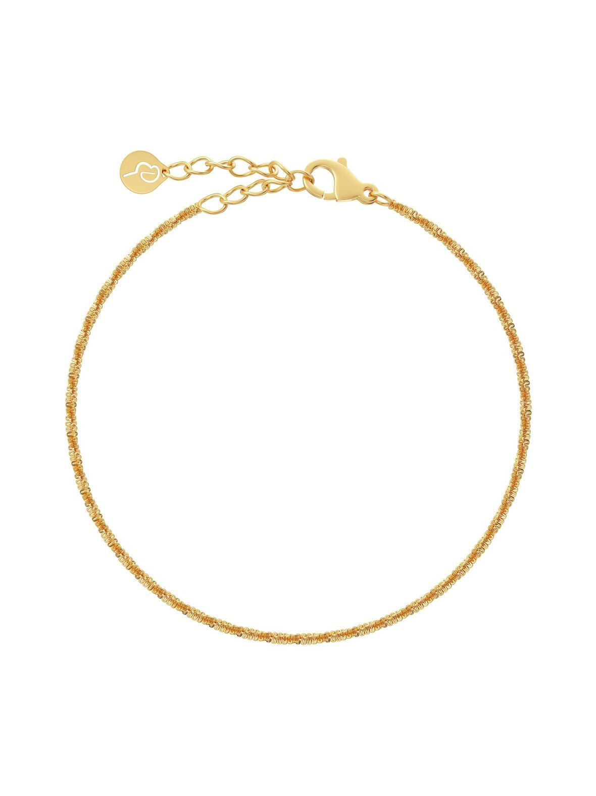 Tinsel thin bracelet gold -rannekoru