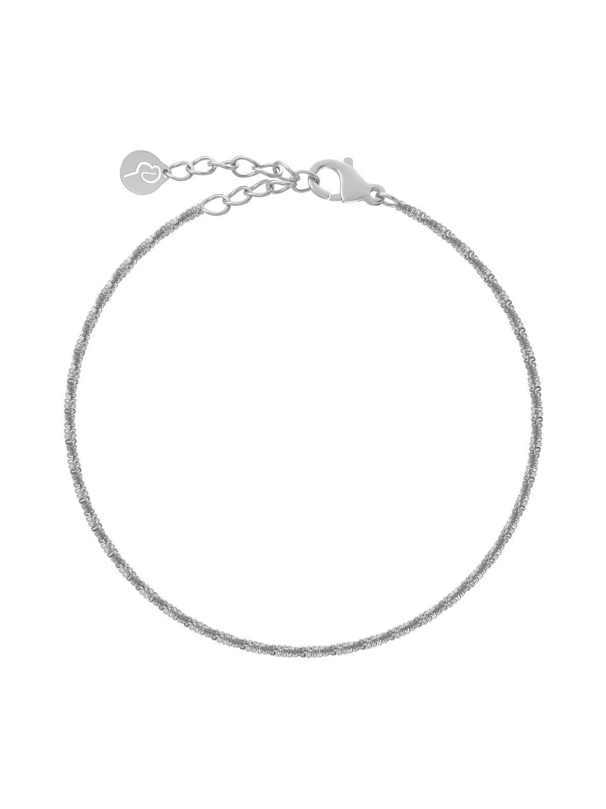 Tinsel thin bracelet steel -rannekoru