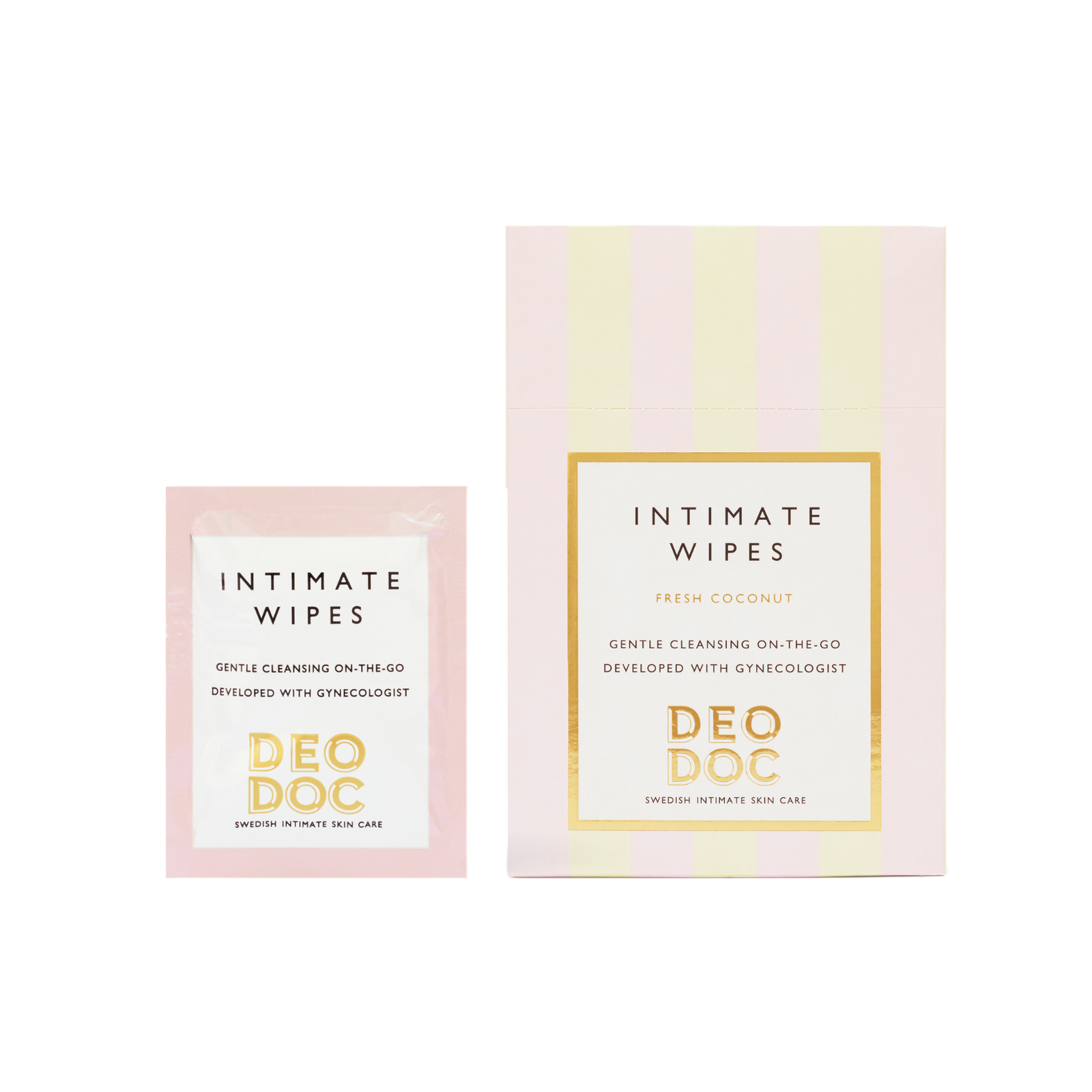 DeoDoc Intimate Wipes Fresh Coconut 10 kpl
