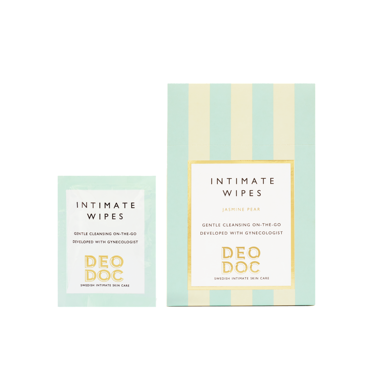 DeoDoc Intimate Wipes Jasmine Pear 10 kpl
