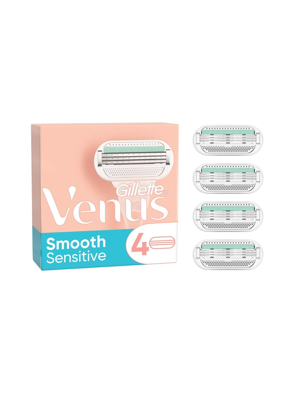 Venus smooth sensitive blade 4 pcs -höylän 4 vaihtoterää