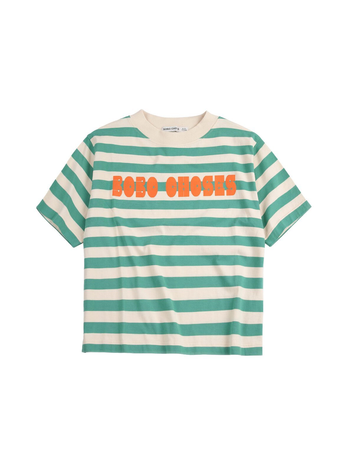 Modern striped t-paita