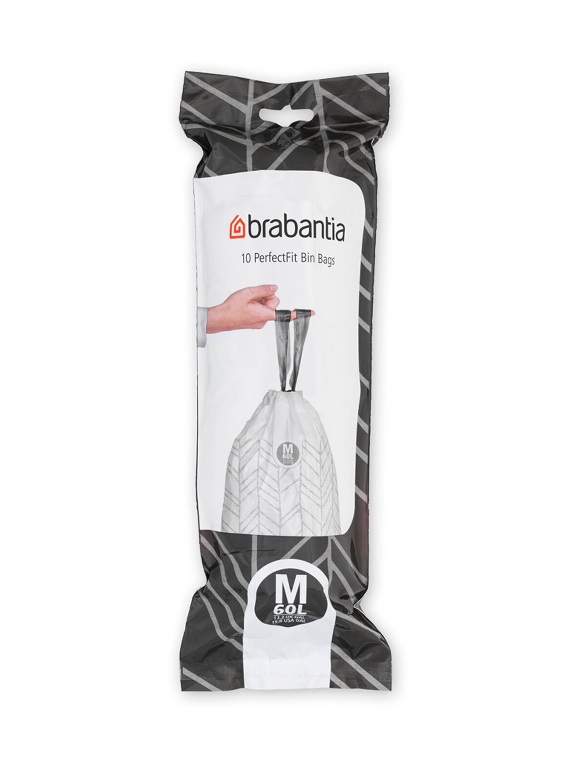 Perfectfit m -roskapussit 60 l, 10 kpl