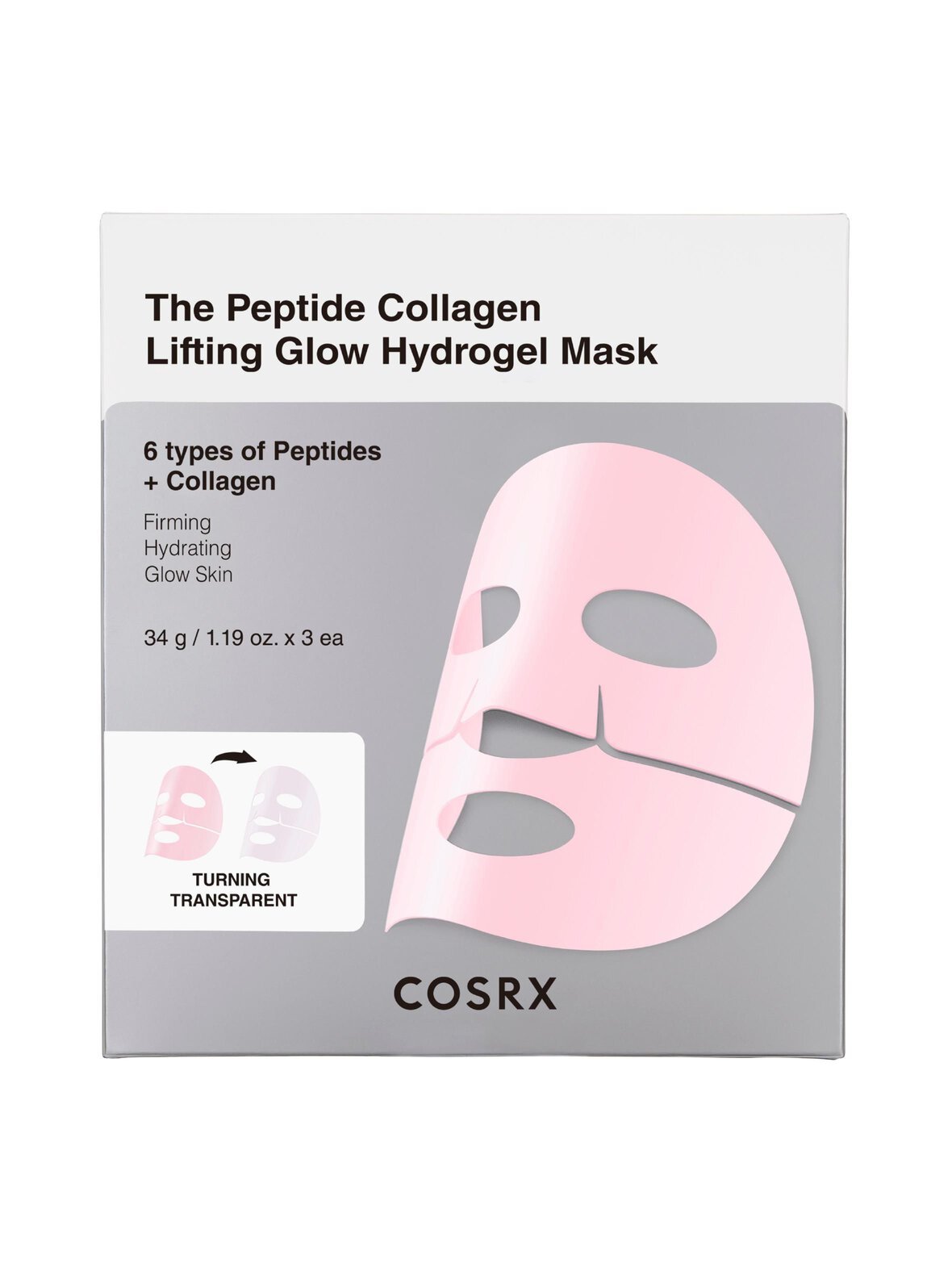 Peptide glow hydrogel mask -hydrogeelinaamio