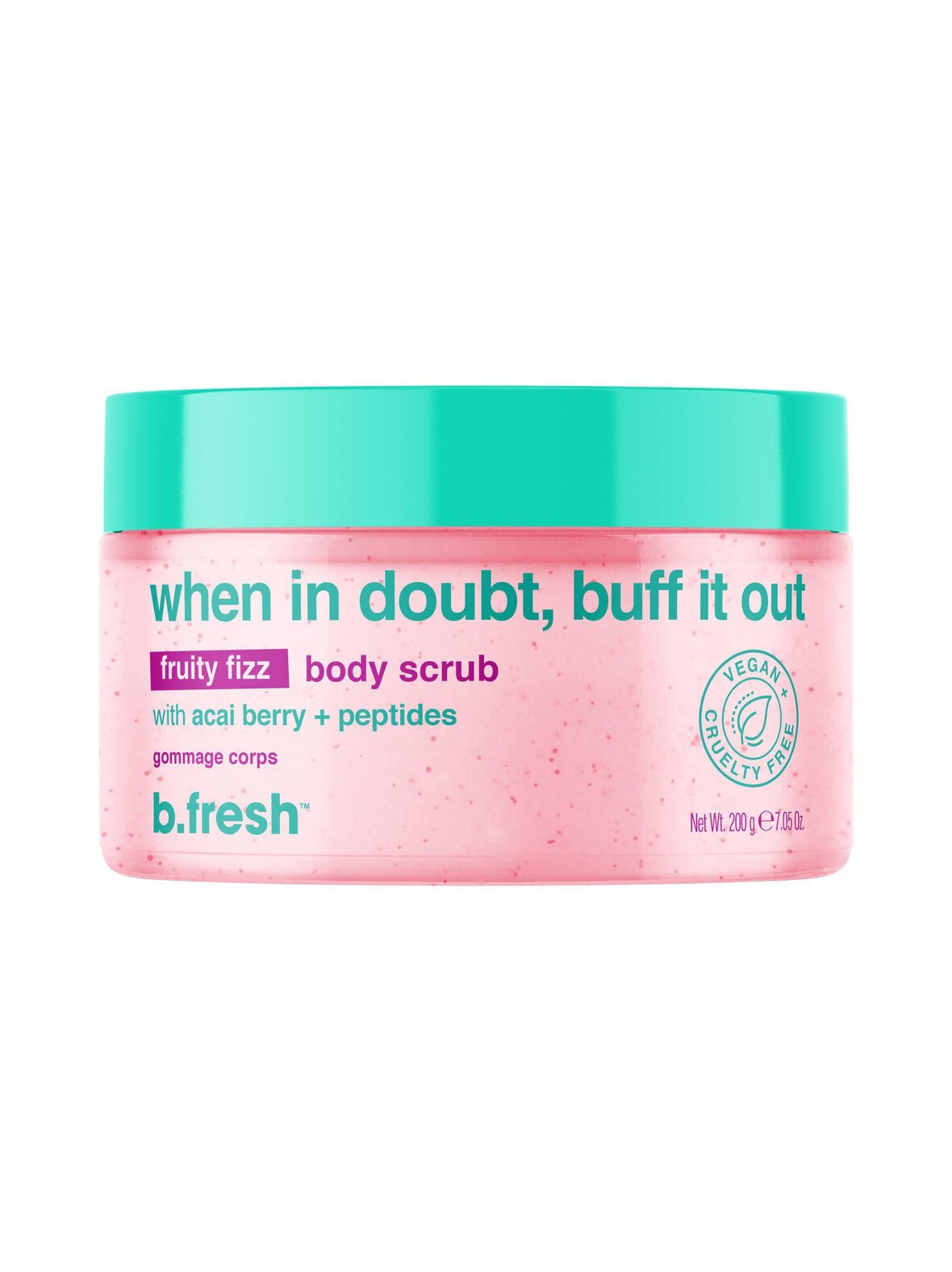 When in doubt, buff it out body scrub -vartalokuorinta