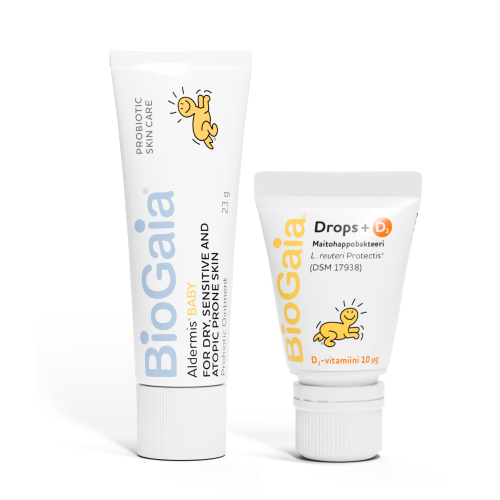 BioGaia Aldermis Baby 25 ml + Drops + D3 10 ml
