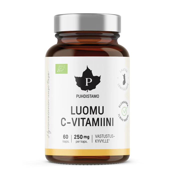 Puhdistamo Luomu C-vitamiini 60 kaps