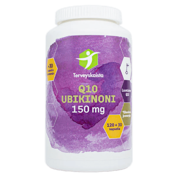 Terveyskaista Ubikinoni 150 mg 120+30 kaps