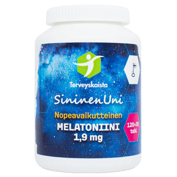 Terveyskaista SininenUni-Melatoniini 1,9mg nopeavaikutteinen 150 tabl 150 tabl