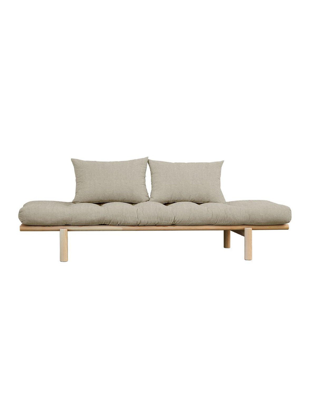 Pace-futonsohva linen/mänty