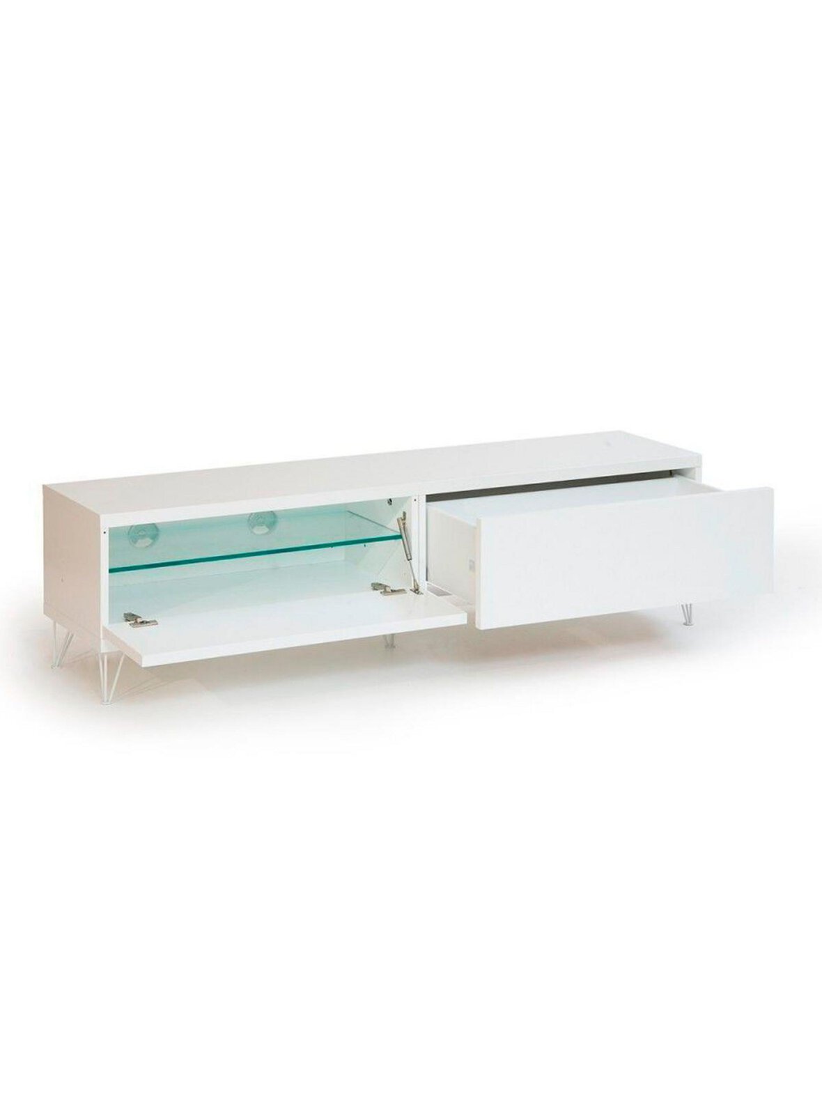 Mup-taso valkoiset viiva-jalat valkoinen l 156 cm