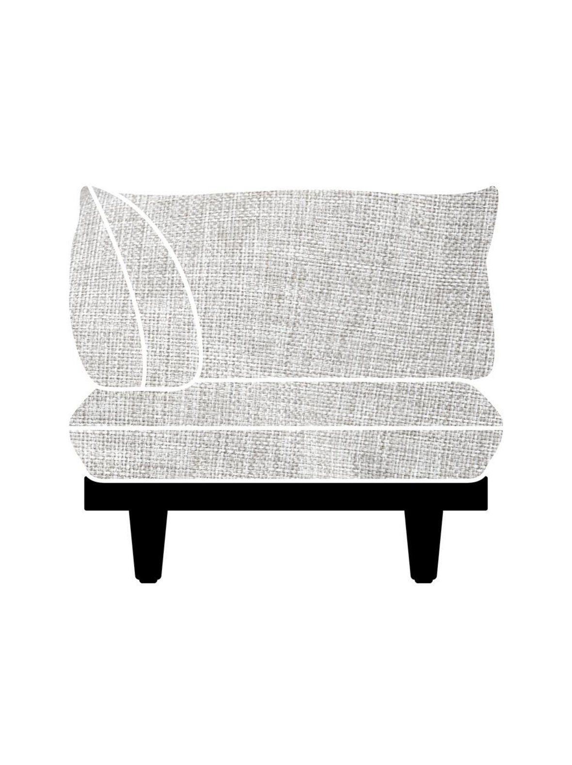 Paletti-kulmatuolin vaihtopäällinen mist