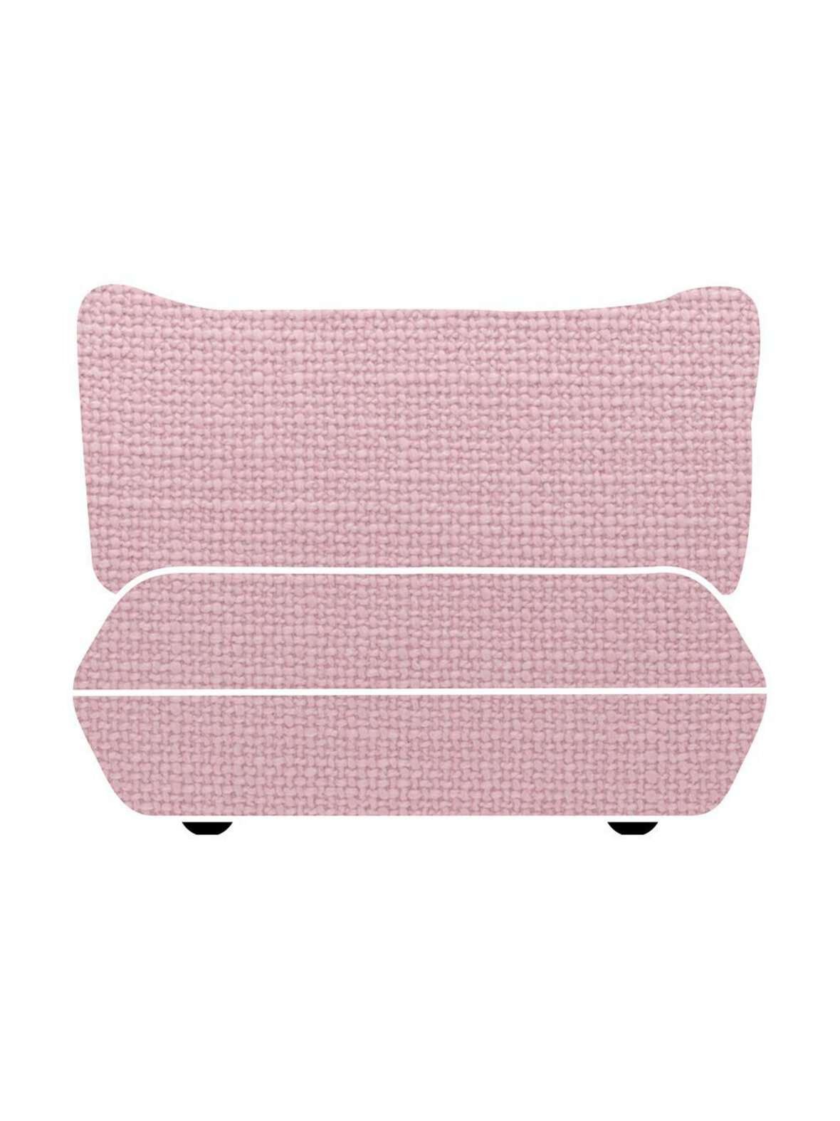 Sumo-sohvamoduulin vaihtopäällinen weave-kangas bubble pink