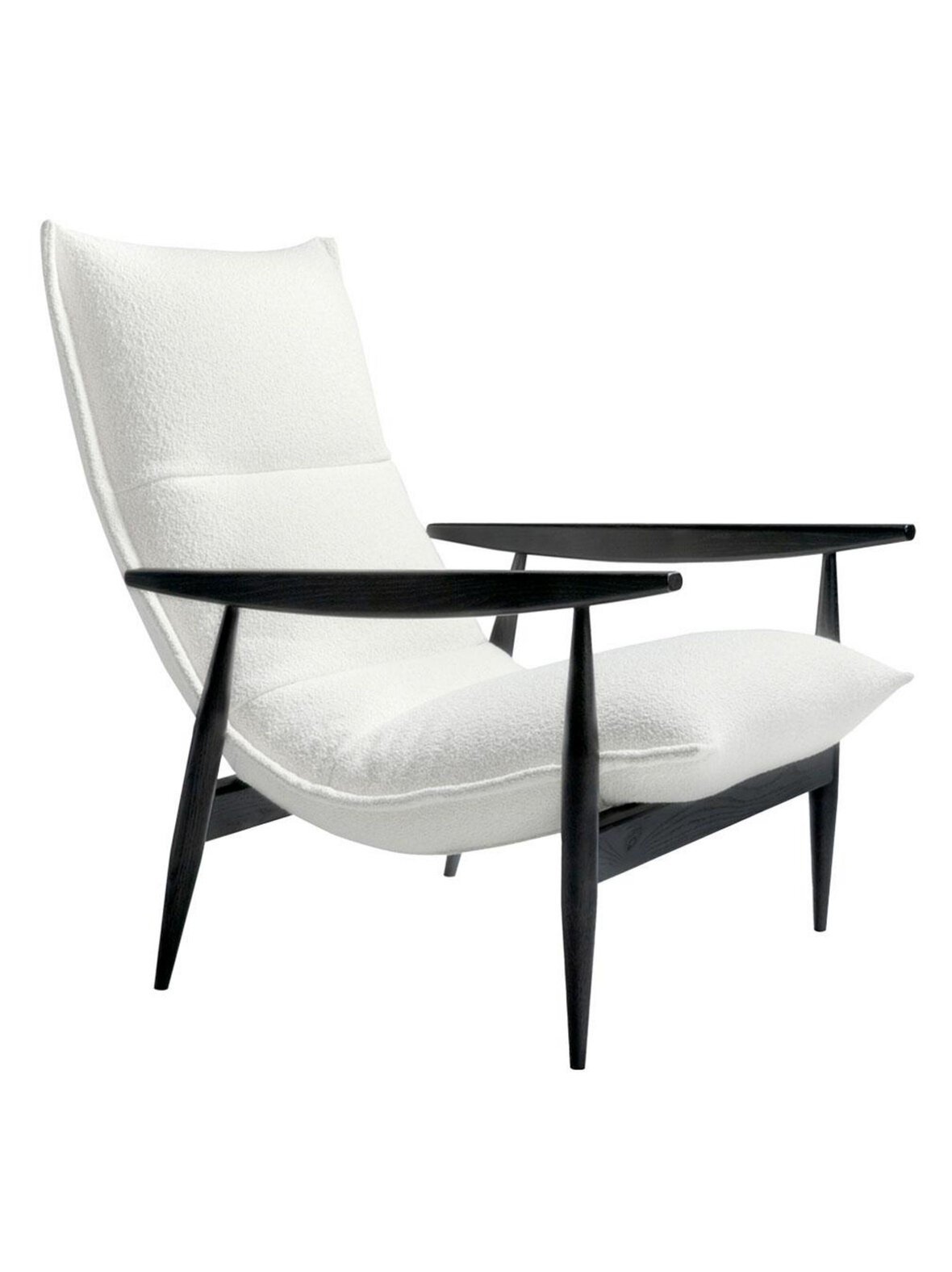 Tao-nojatuoli orsetto-kangas 0011 valkoinen / musta