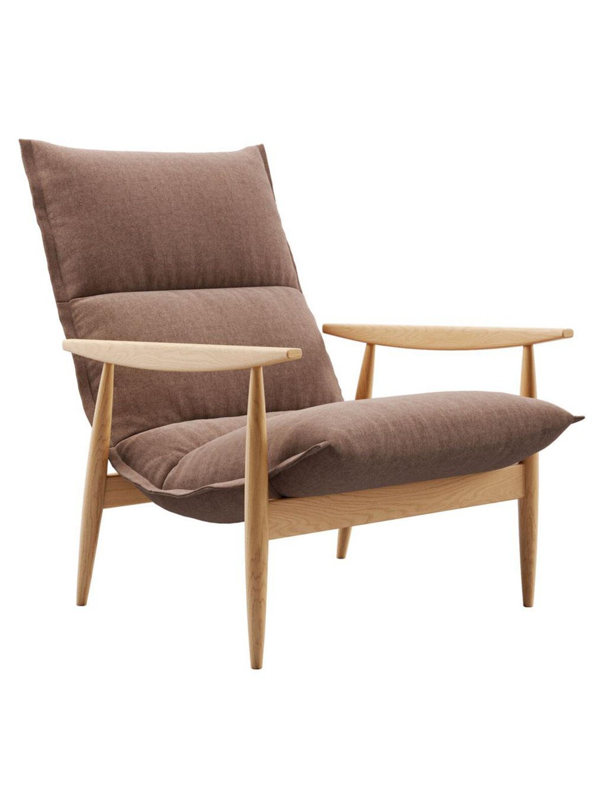 Tao-nojatuoli velvety-kangas 17 ruskea / tammi