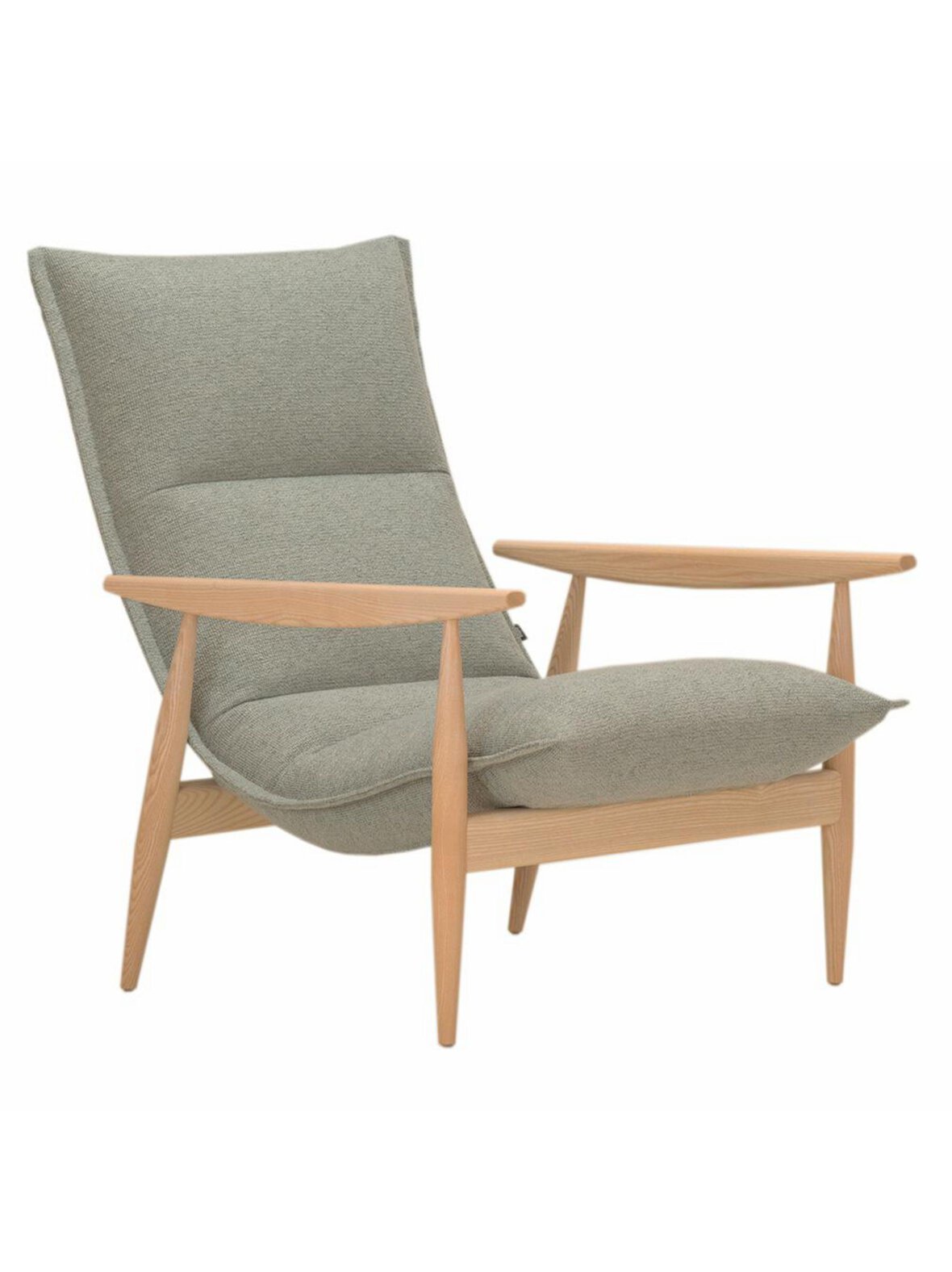 Tao-nojatuoli verso-kangas 213 siniharmaa / valkolakattu saarni