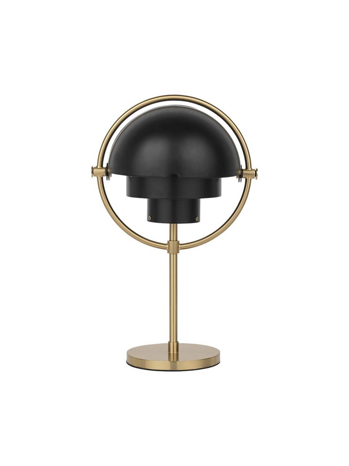 Multi-lite portable -pöytävalaisin ladattava messinki/musta