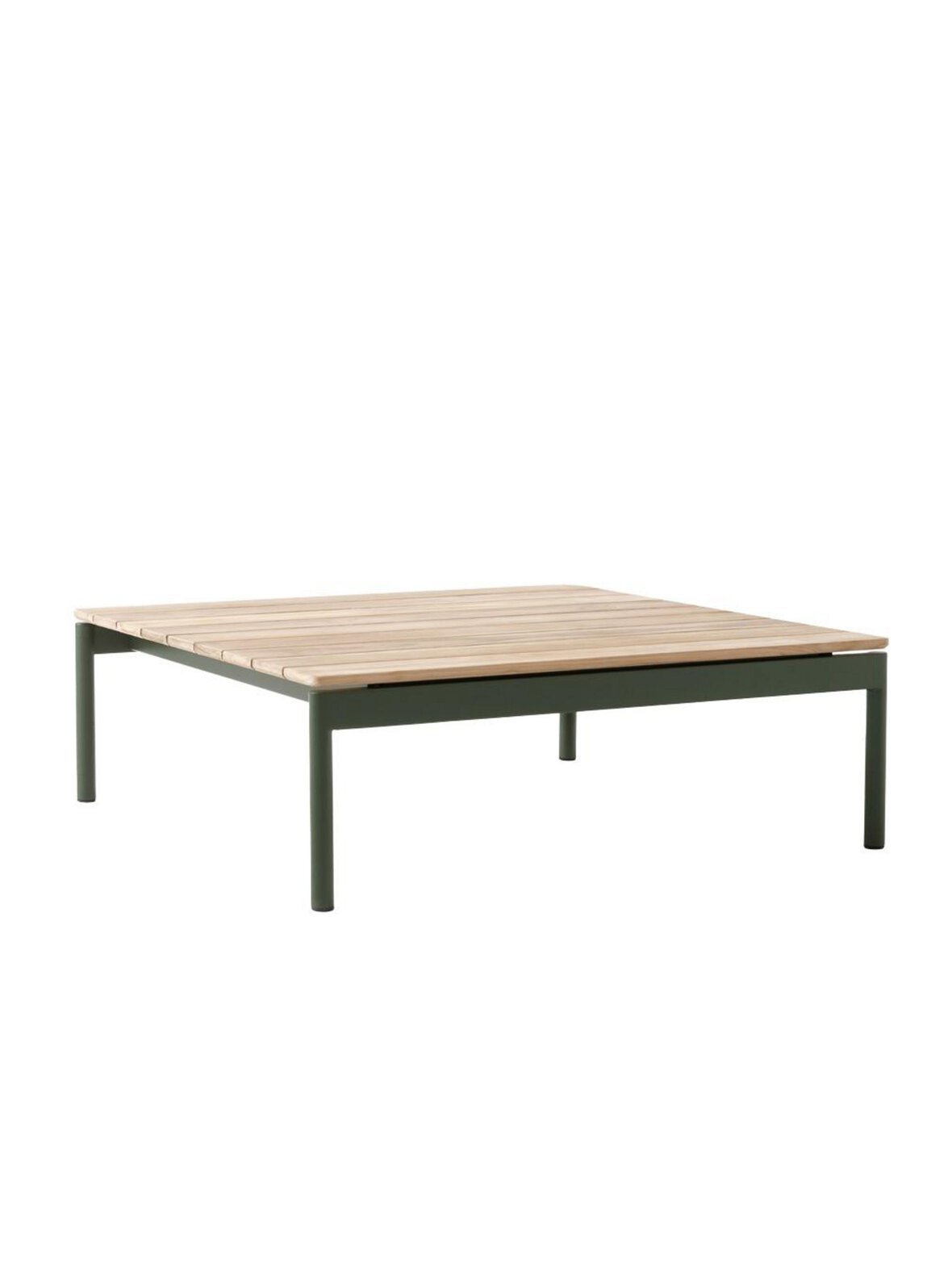 Ville av50 -sohvapöytä bronze green / tiikki 90 x 90 cm