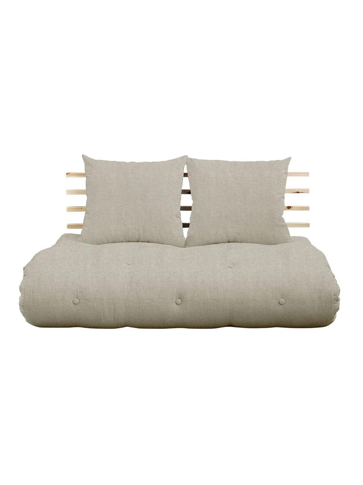Shin sano -futonsohva linen/mänty