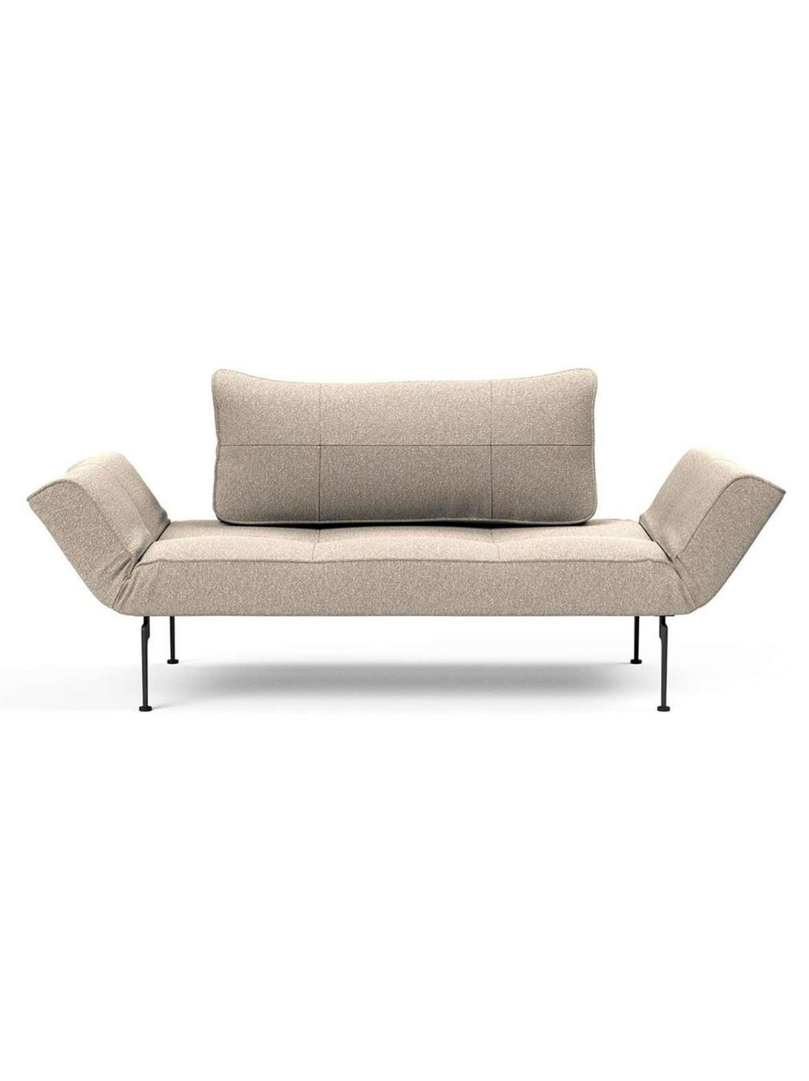 Zeal laser -vuodesohva bouclé-kangas 539 beige / musta