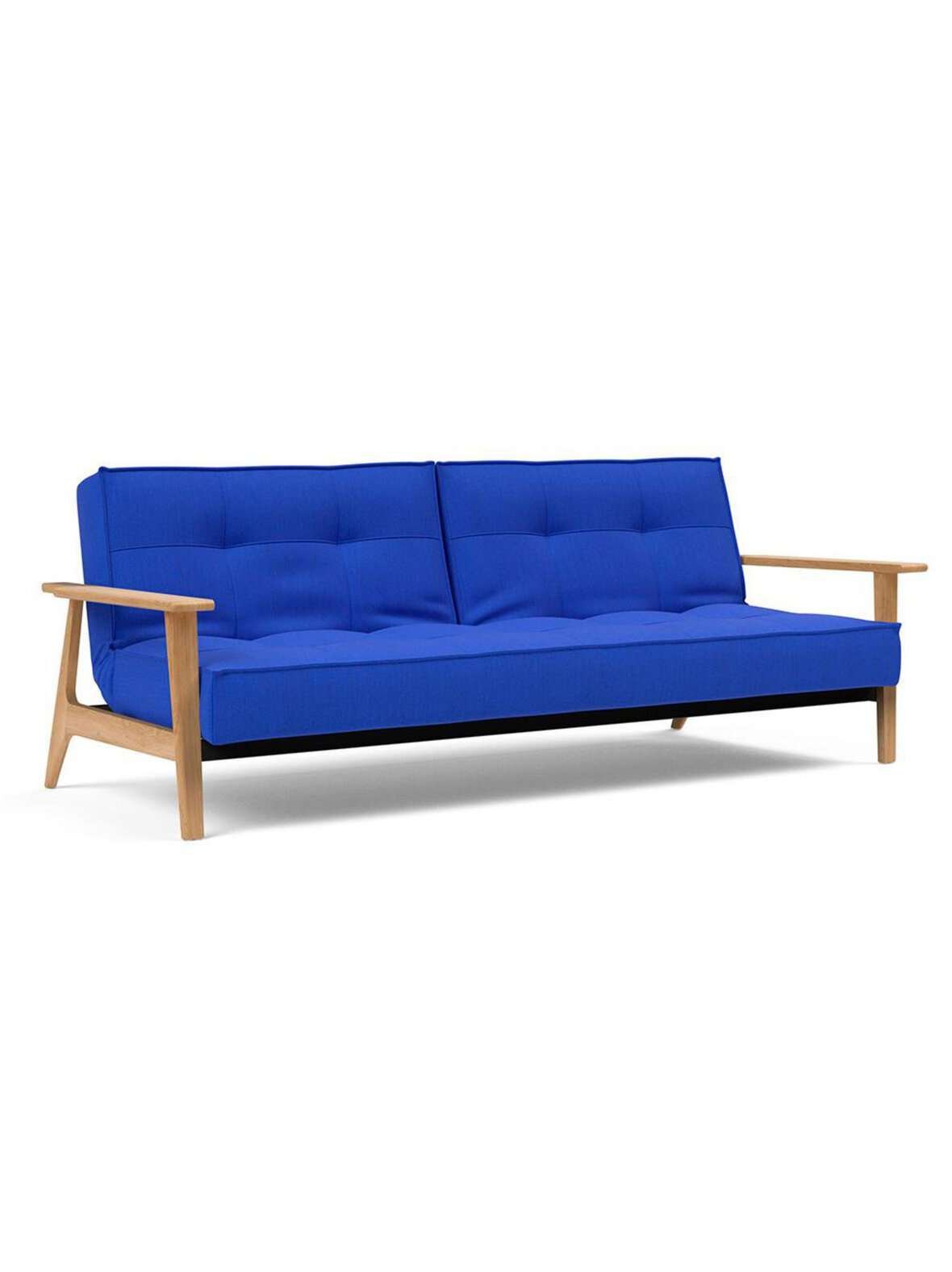 Splitback frej -vuodesohva elegance-kangas 512 ultramariini / tammi