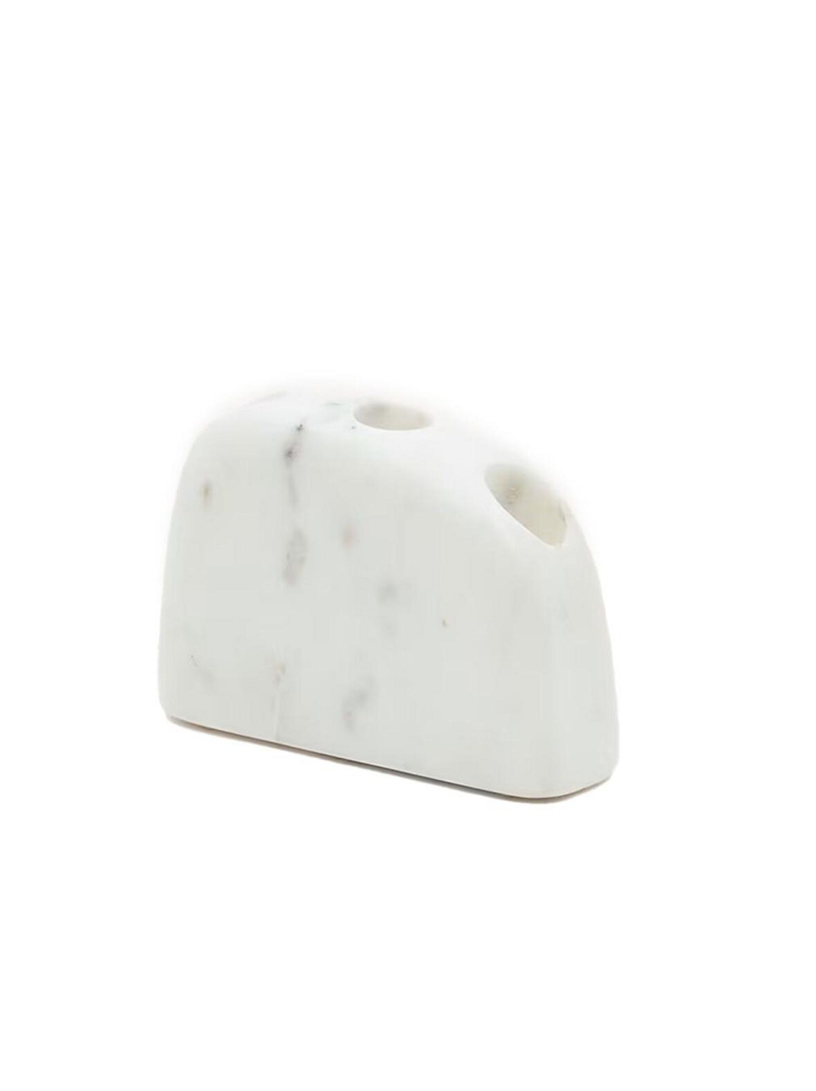 Signe-kynttilänjalka valkoinen marmori medium k 10 cm