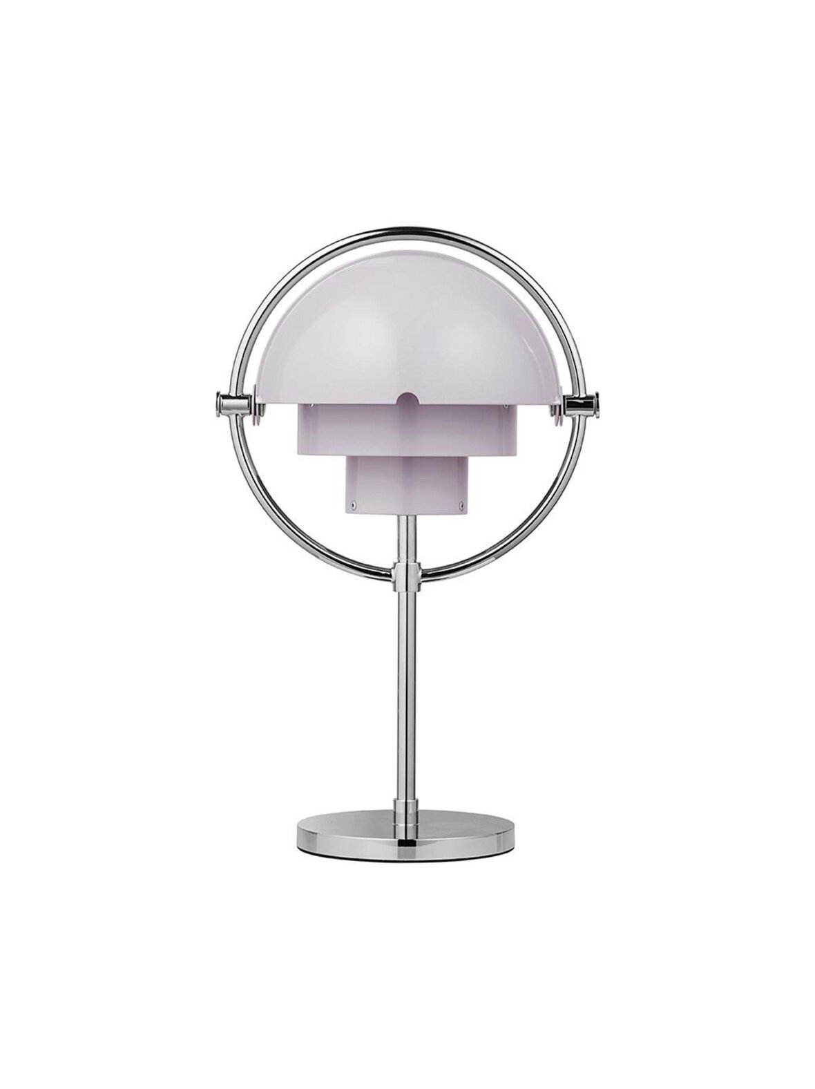 Multi-lite portable -pöytävalaisin ladattava kromi / pale lilac