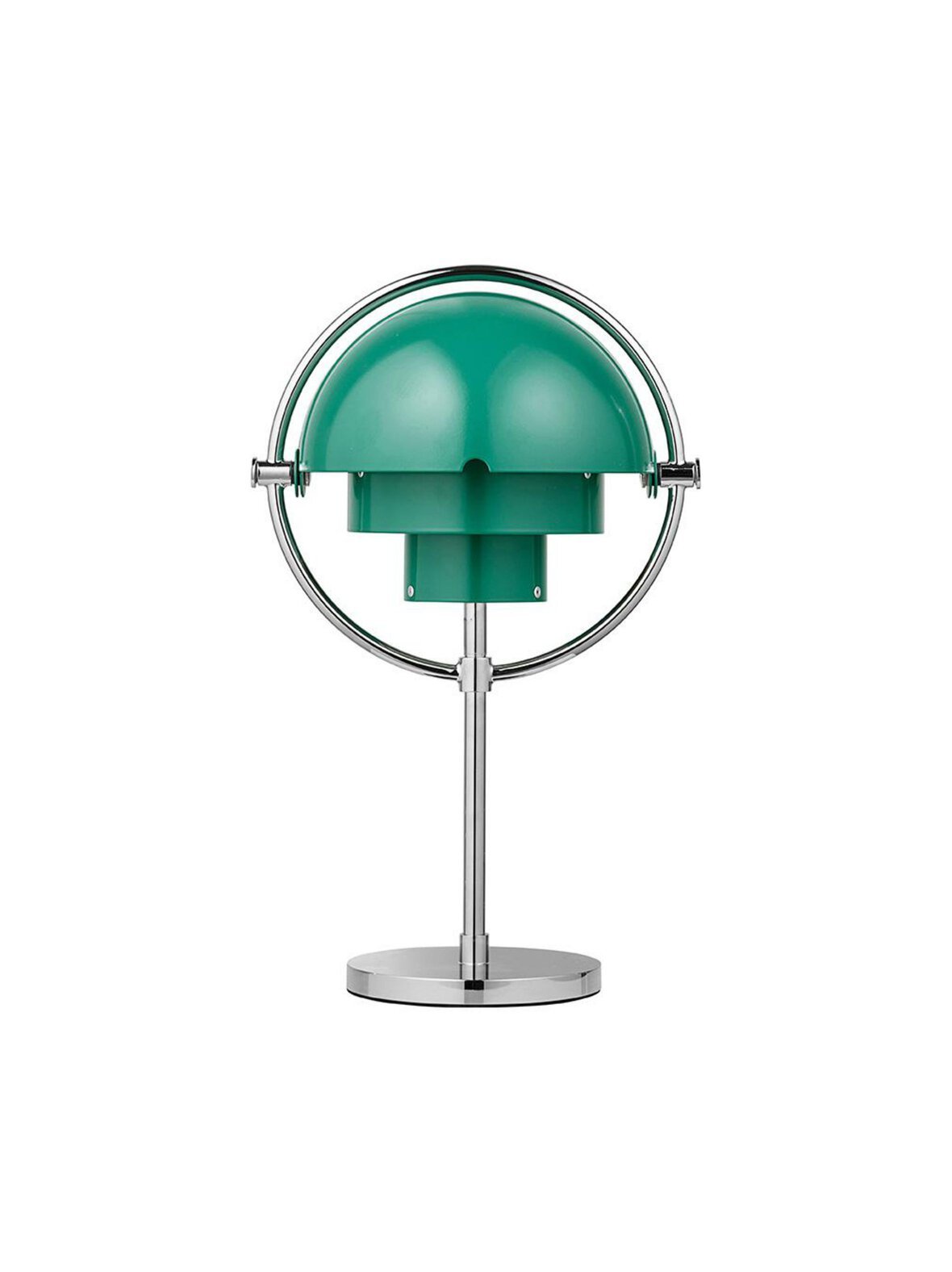 Multi-lite portable -pöytävalaisin ladattava kromi / teal green