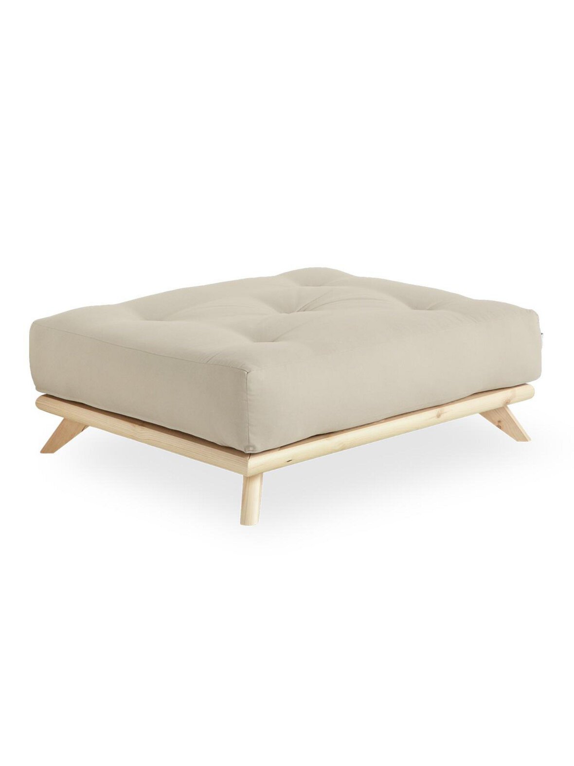 Senza-futonrahi beige/mänty