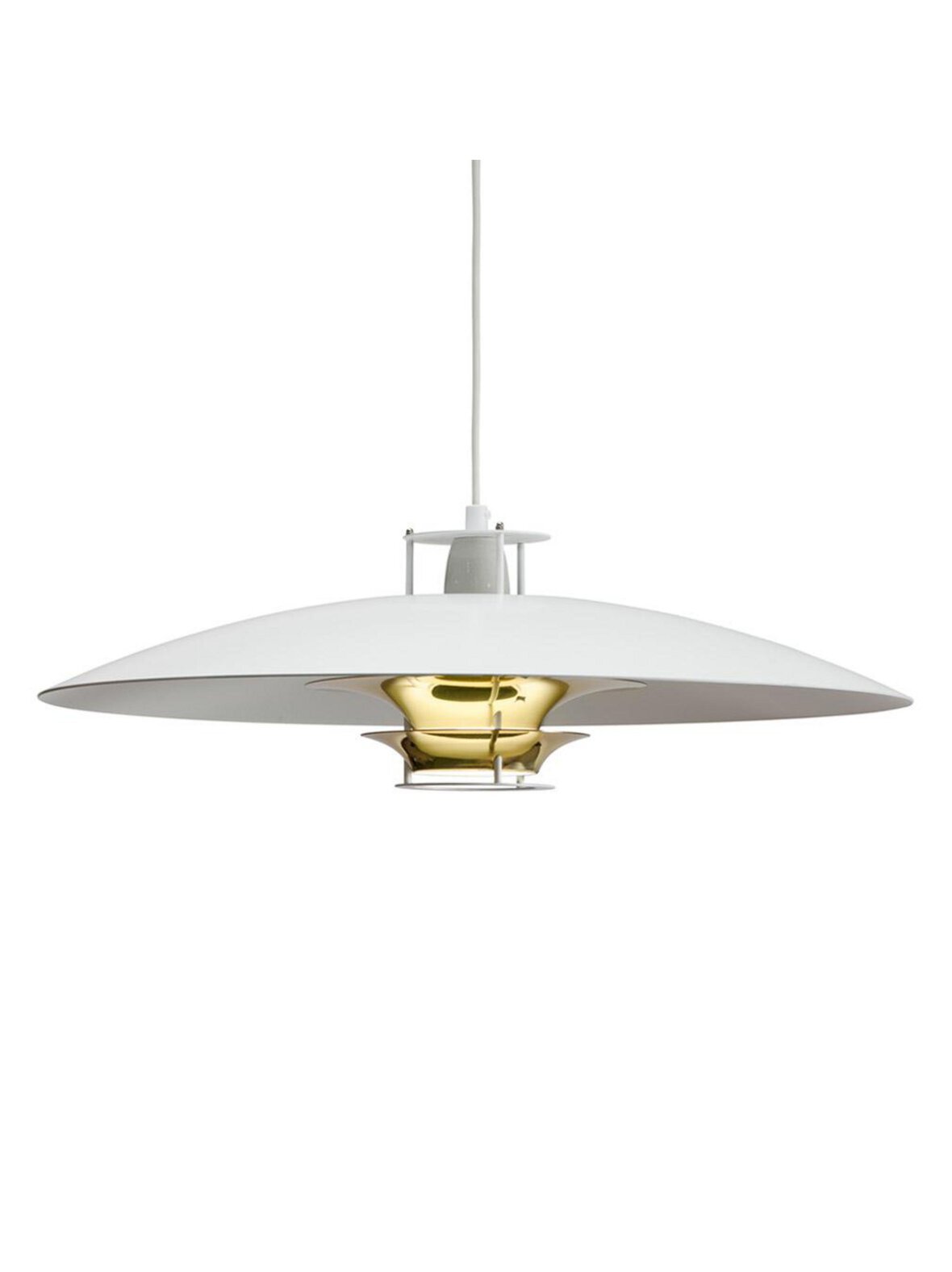 Riippuvalaisin jl341 valkoinen-messinki