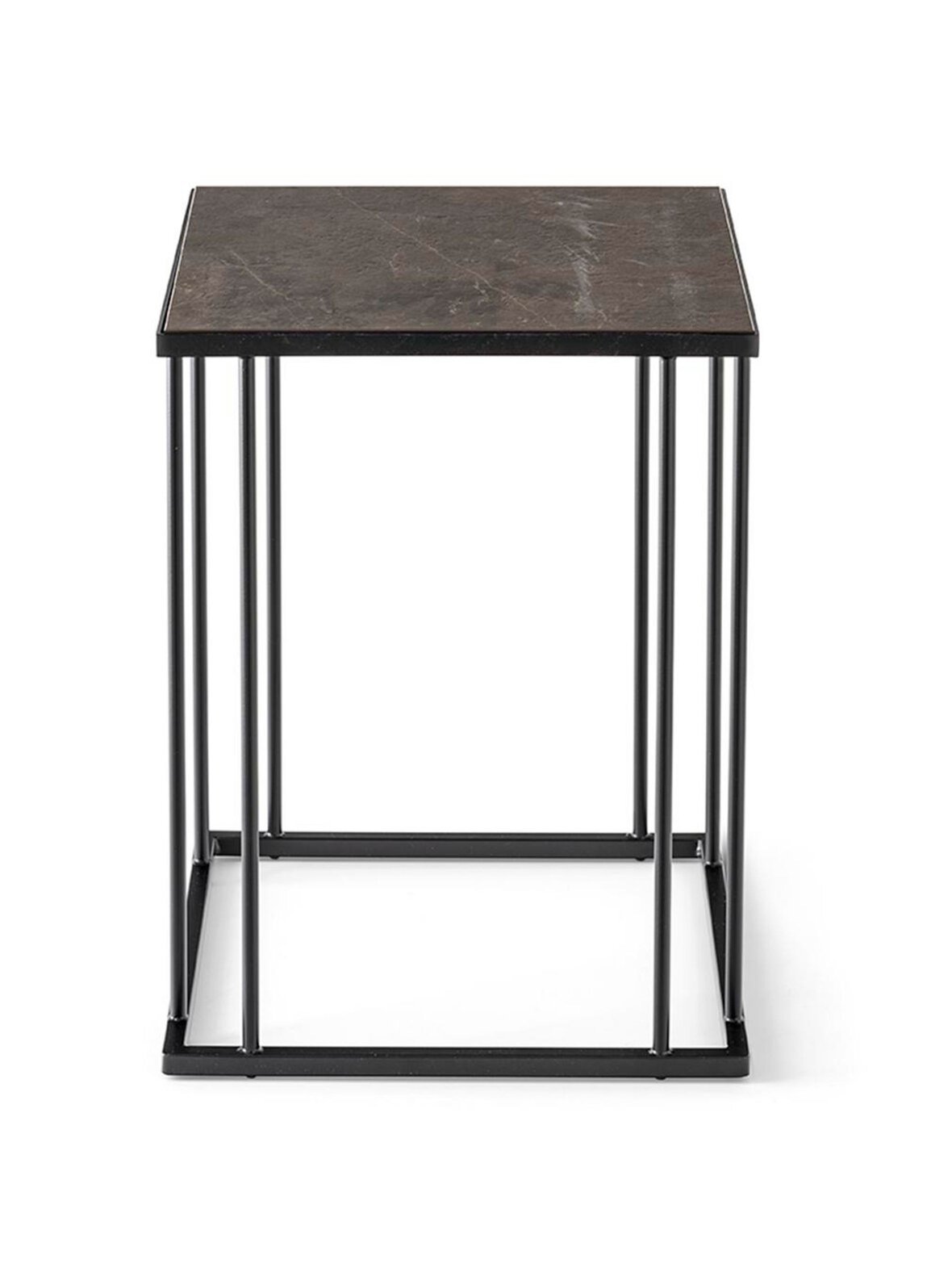 Renee-sohvapöytä pronssi/mattamusta 38 x 38 cm