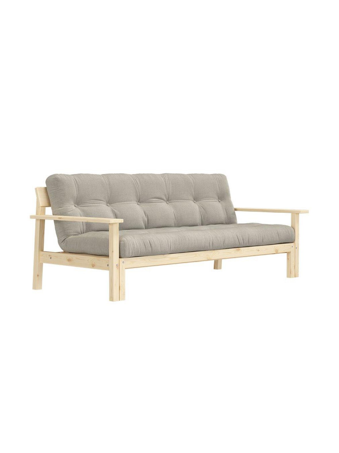 Unwind-futonsohva linen/mänty l 218 cm
