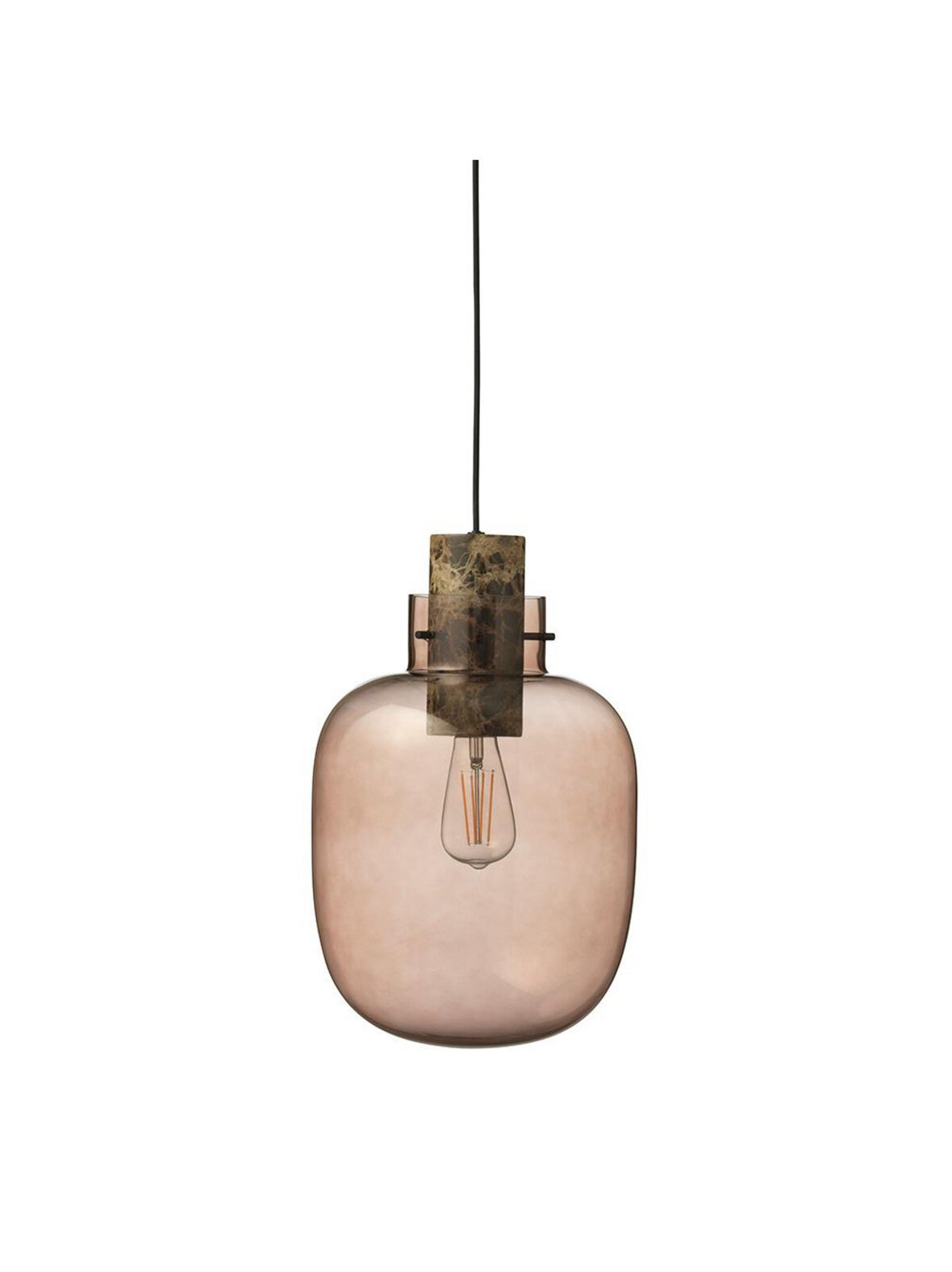 Stockholm-riippuvalaisin ruskea lasi ø 28 cm