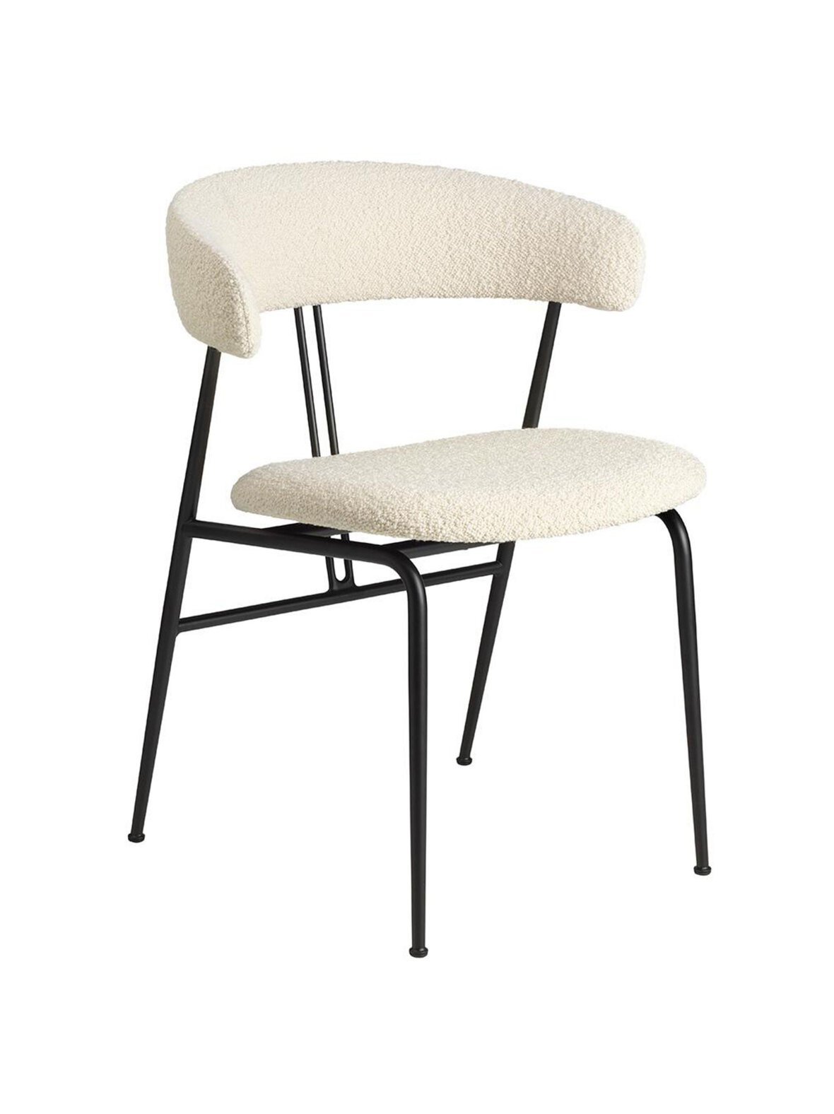 Violin-tuoli karakorum-kangas 001 valkoinen / tammi