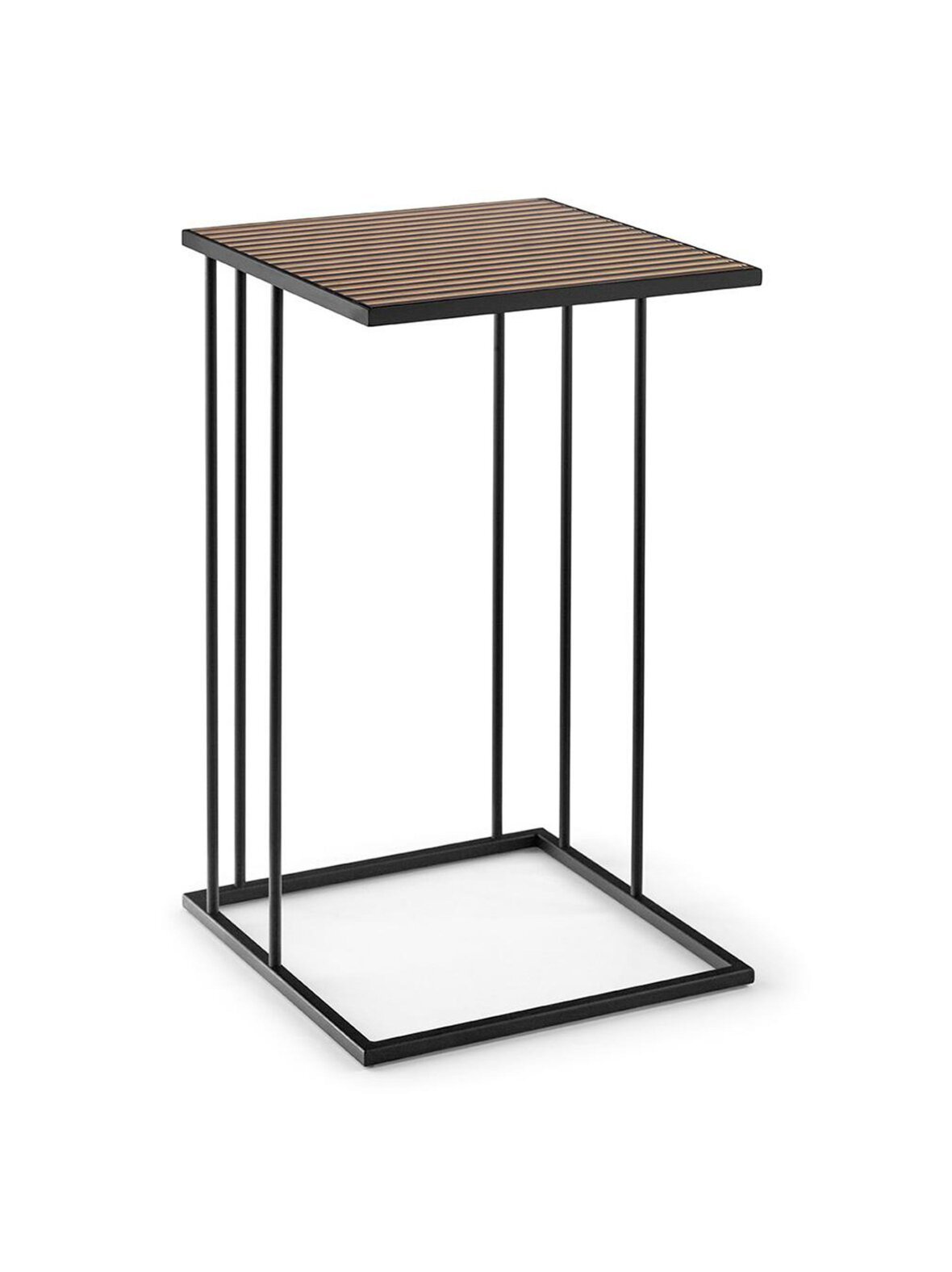 Renee-sohvapöytä pronssi / mattamusta 38 x 38 cm