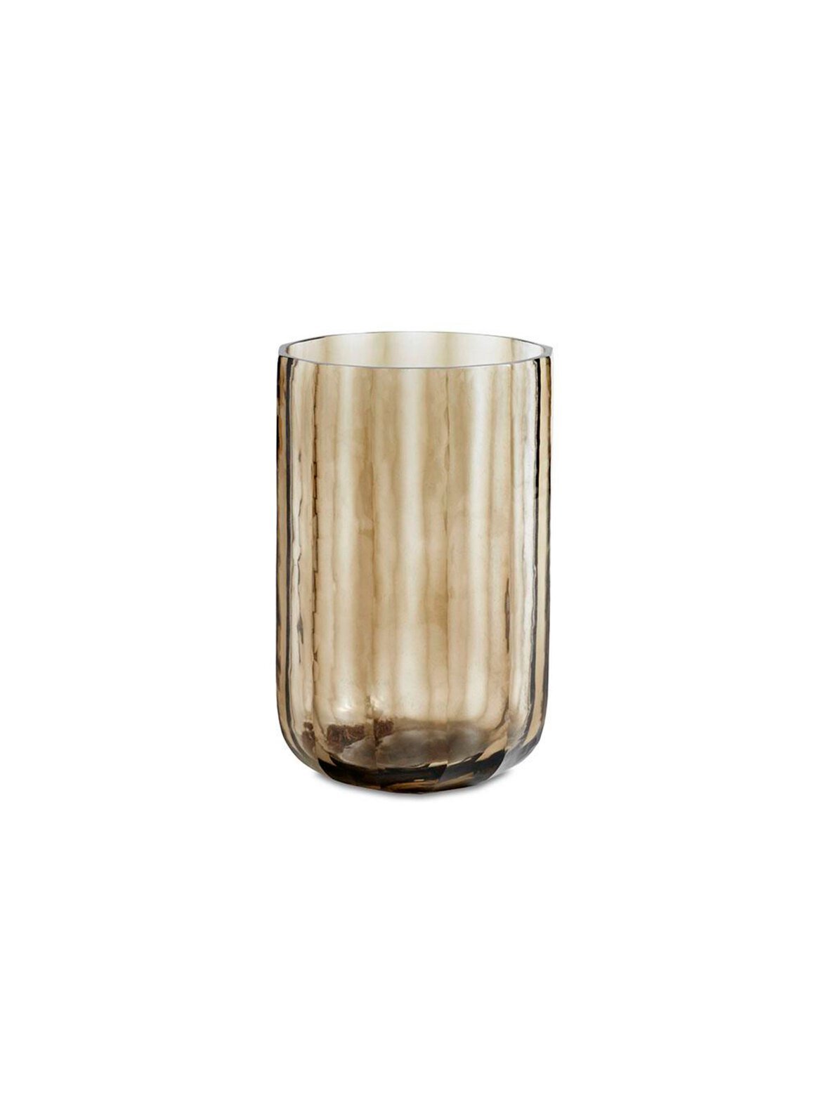 Ribbon-vaasi ruskea k 23 cm