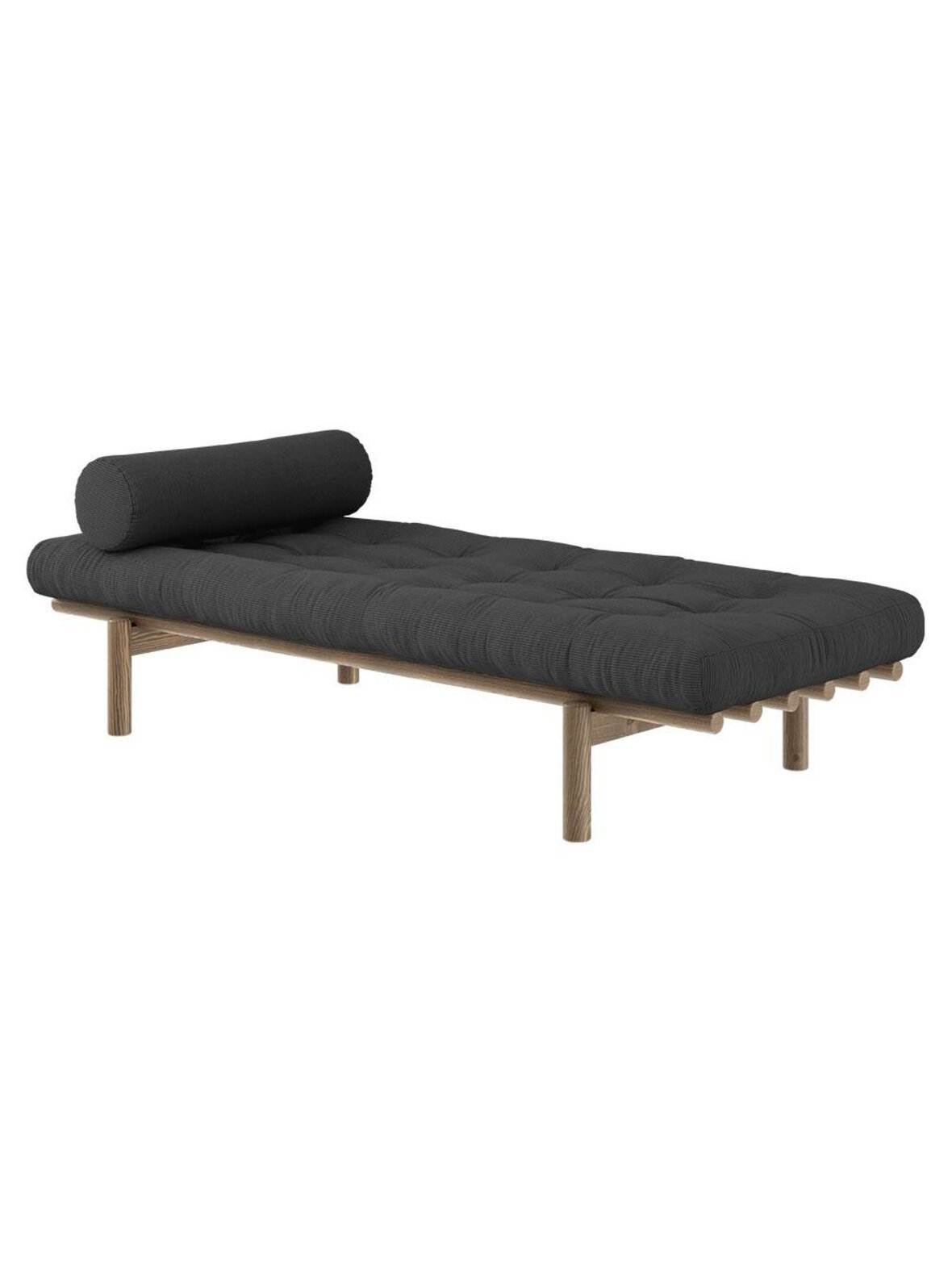 Next-daybed charcoal/ruskea