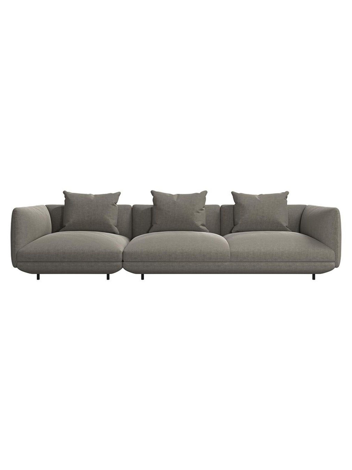 Salamanca-sohva napoli-kangas 2250 hopeanharmaa l 328 cm