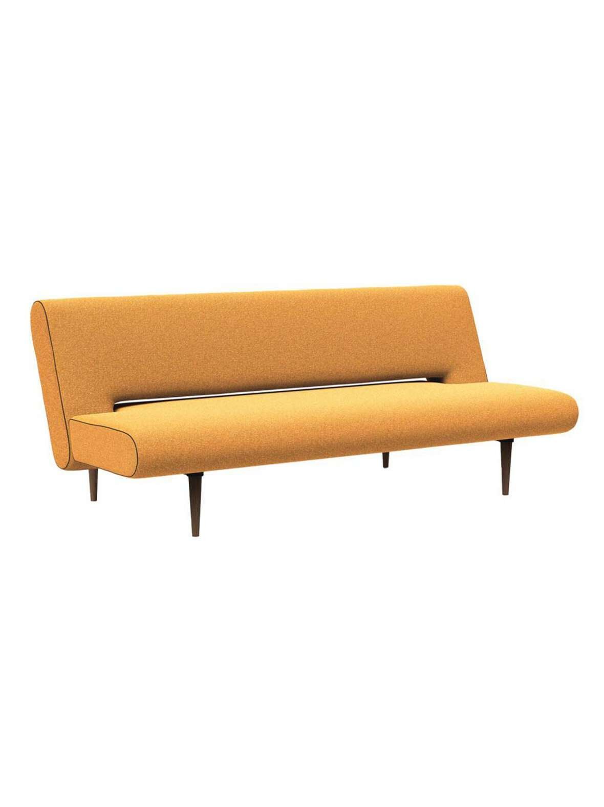 Unfurl-vuodesohva bouclé-kangas ochre 120 x 200 cm