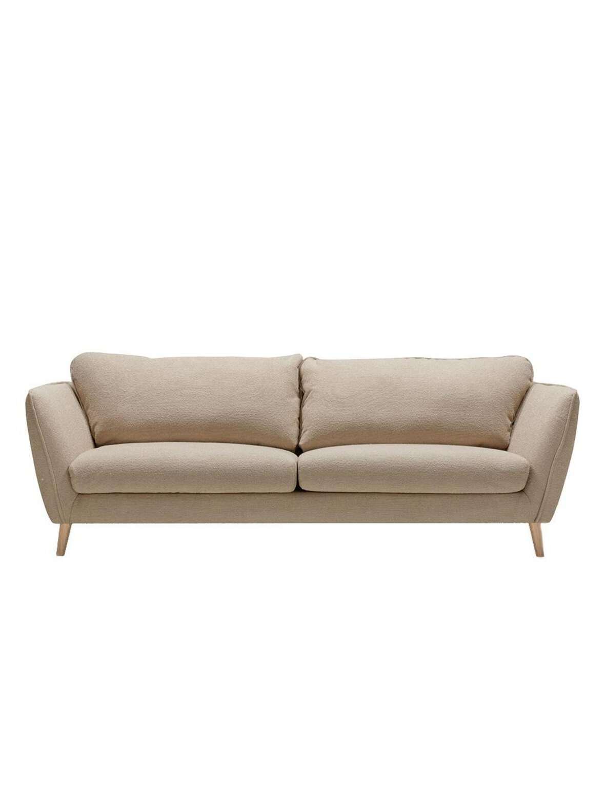 Stella-sohva heather-kangas 2 vaalea beige l 227 cm
