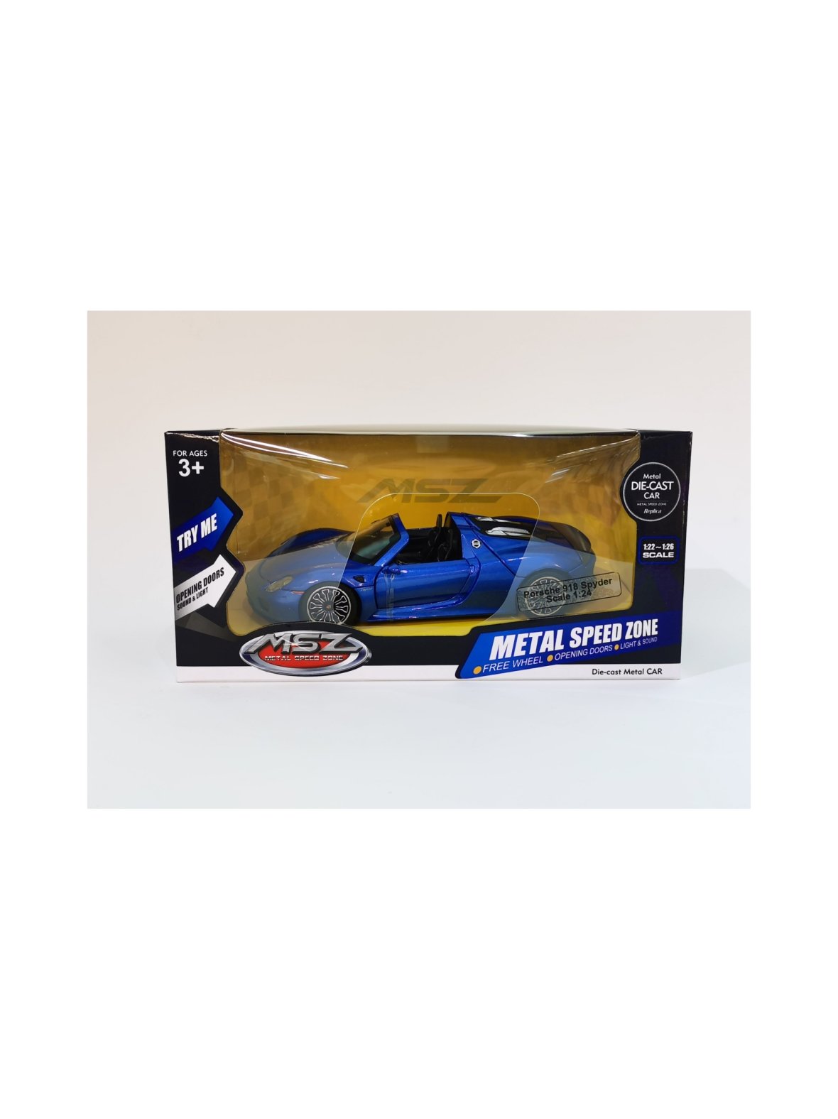 Msz metallinen pienoismalli porsche 918 spyder, 1:24