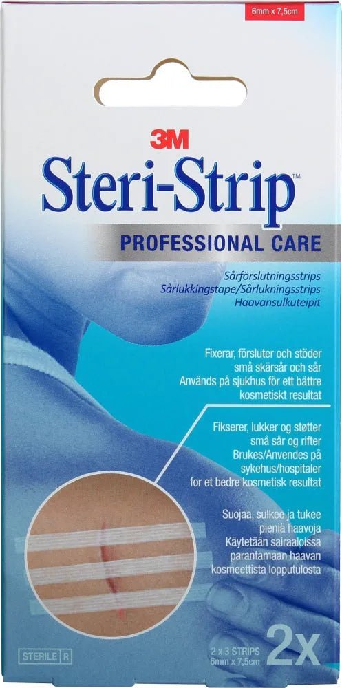 3M Steri-Strip Haavansulkuteippi 6mm X 75mm 2x3 kpl