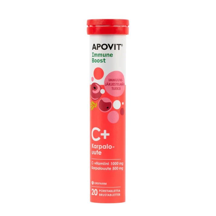 Apovit Immune Boost C-Vitamiini, Karpalo 20 tabl