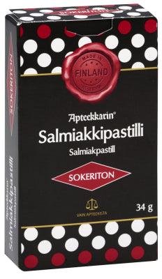 Apteekkarin Salmiakkipastilli Sokeriton 34 g