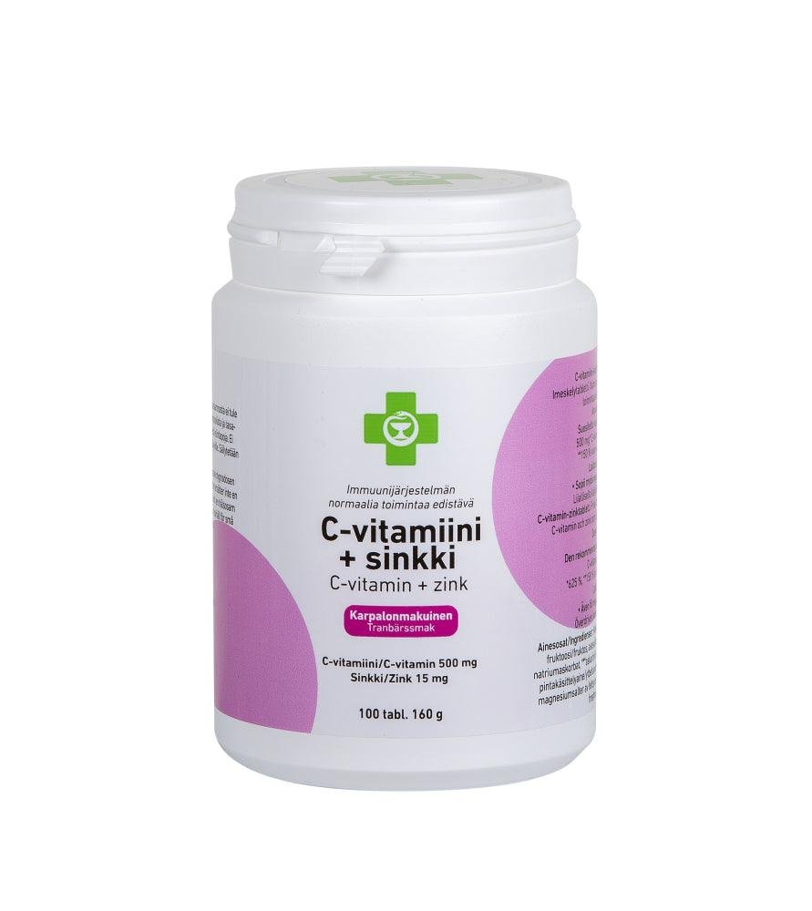 Apteekki C-Vitamiini + Sinkki 100 tabl
