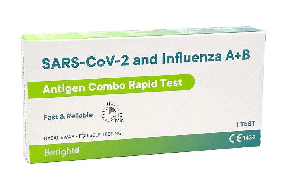 Beright 2In1 Covid+Influ A/B Pikatesti Korona 1 kpl