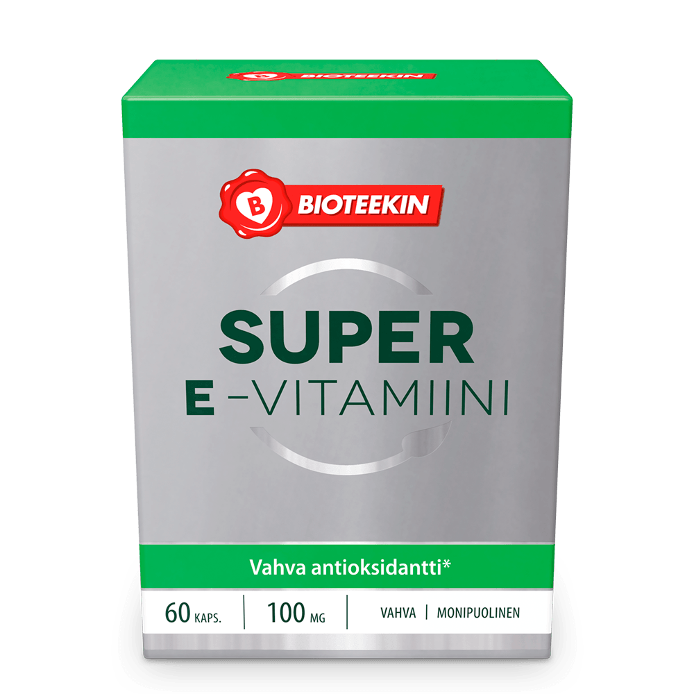 Bioteekki Super E-Vitamiini 60 kaps