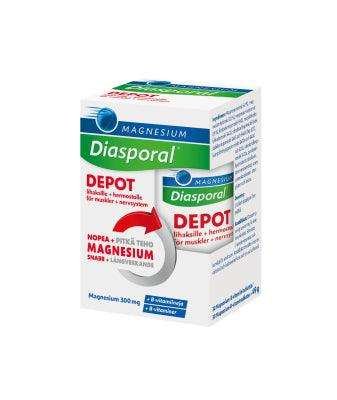 Diasporal Magnesium Depot +B-Vit Complex 30 kpl