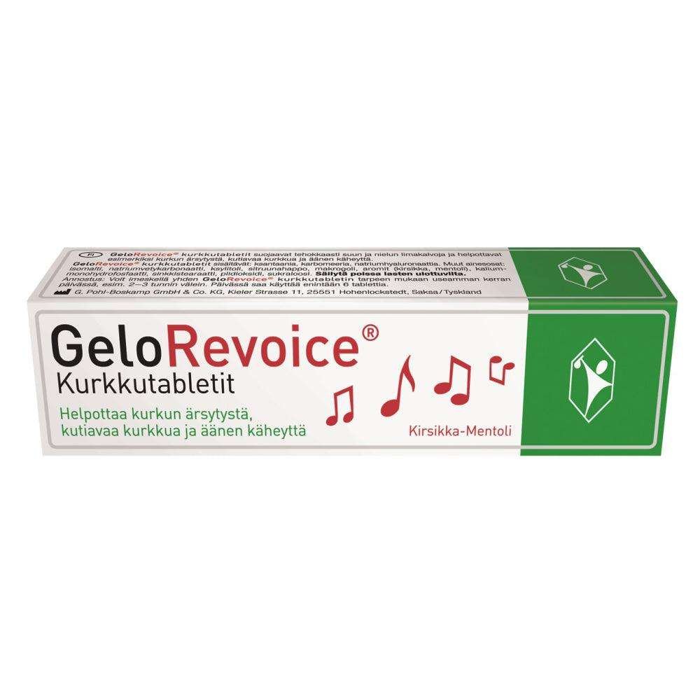 Gelorevoice Kurkkutabletti Kirsikka-Mentoli 20 kpl